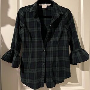 Gretchen Scott Priss Blouse- Duke of York. Green/Multi Size XS